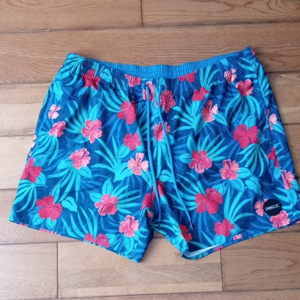 O'Neill Blue Floral Men's Swim Trunks